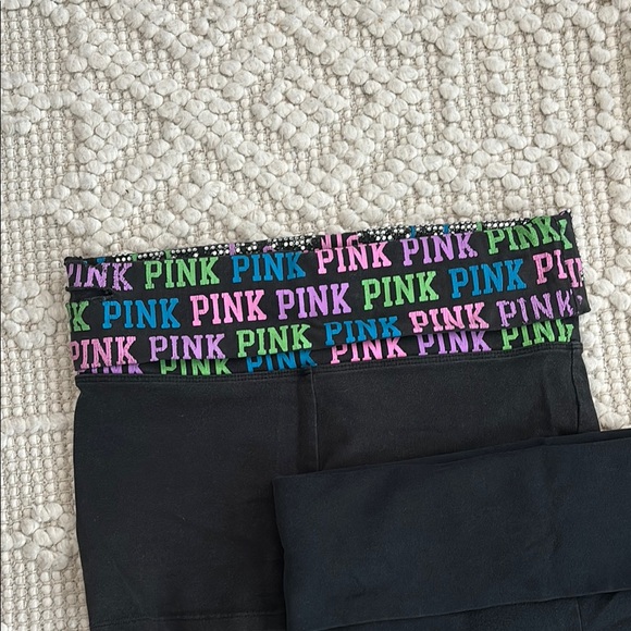 PINK Victoria's Secret Black Shorts with Pink Logo (Bundle) - Picture 5 of 6